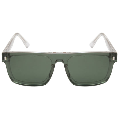 CLP-JADEN UNISEX SQUARE ACETATE CLIPON SUNGLASSES WITH POLARIZED LENS BY TED SMITH (IN 4 COLORS)