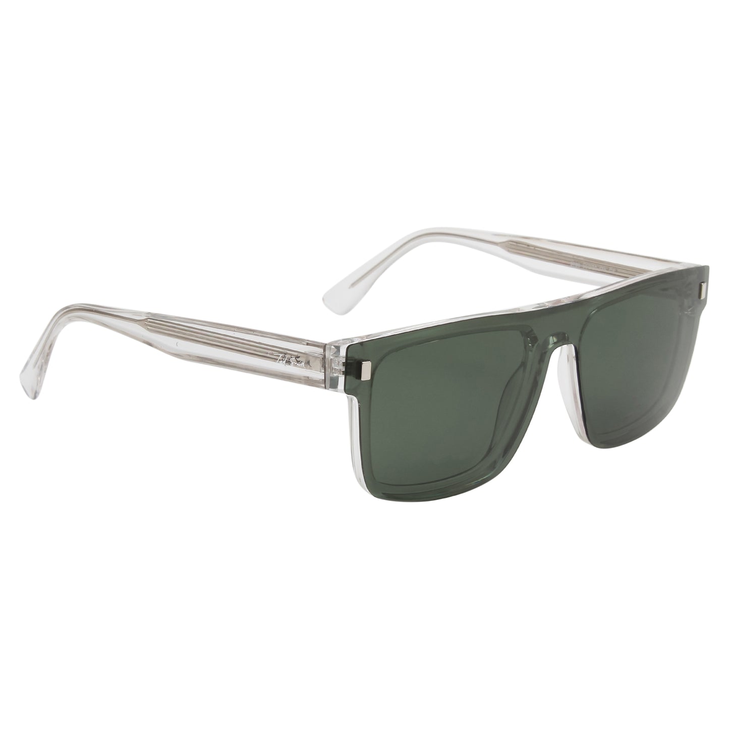 CLP-JADEN UNISEX SQUARE ACETATE CLIPON SUNGLASSES WITH POLARIZED LENS BY TED SMITH (IN 4 COLORS)