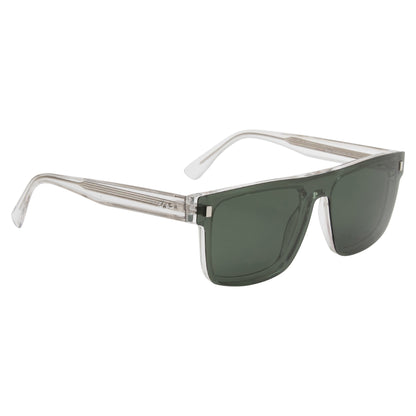 CLP-JADEN UNISEX SQUARE ACETATE CLIPON SUNGLASSES WITH POLARIZED LENS BY TED SMITH (IN 4 COLORS)