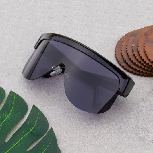 DIOXY2 BLACK MASK SUNGLASSES | SHIELD SUNGLASSES | ONE PIECE SUNGLASSES |