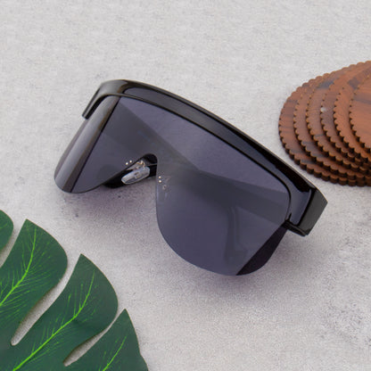 DIOXY2 BLACK MASK SUNGLASSES | SHIELD SUNGLASSES | ONE PIECE SUNGLASSES |