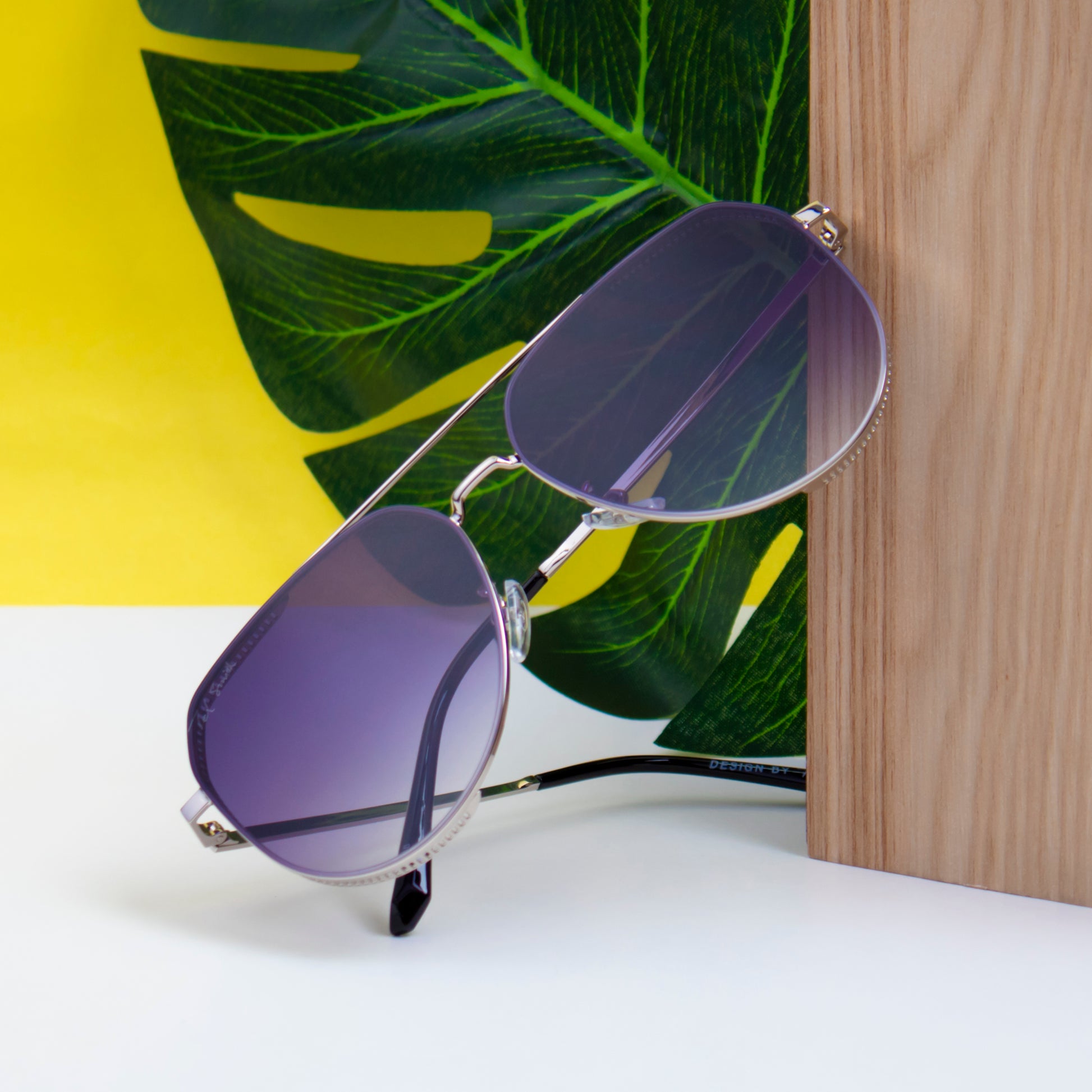 FLIGHT ONE GREY AVIATOR SUNGLASSES | BLUE LENS