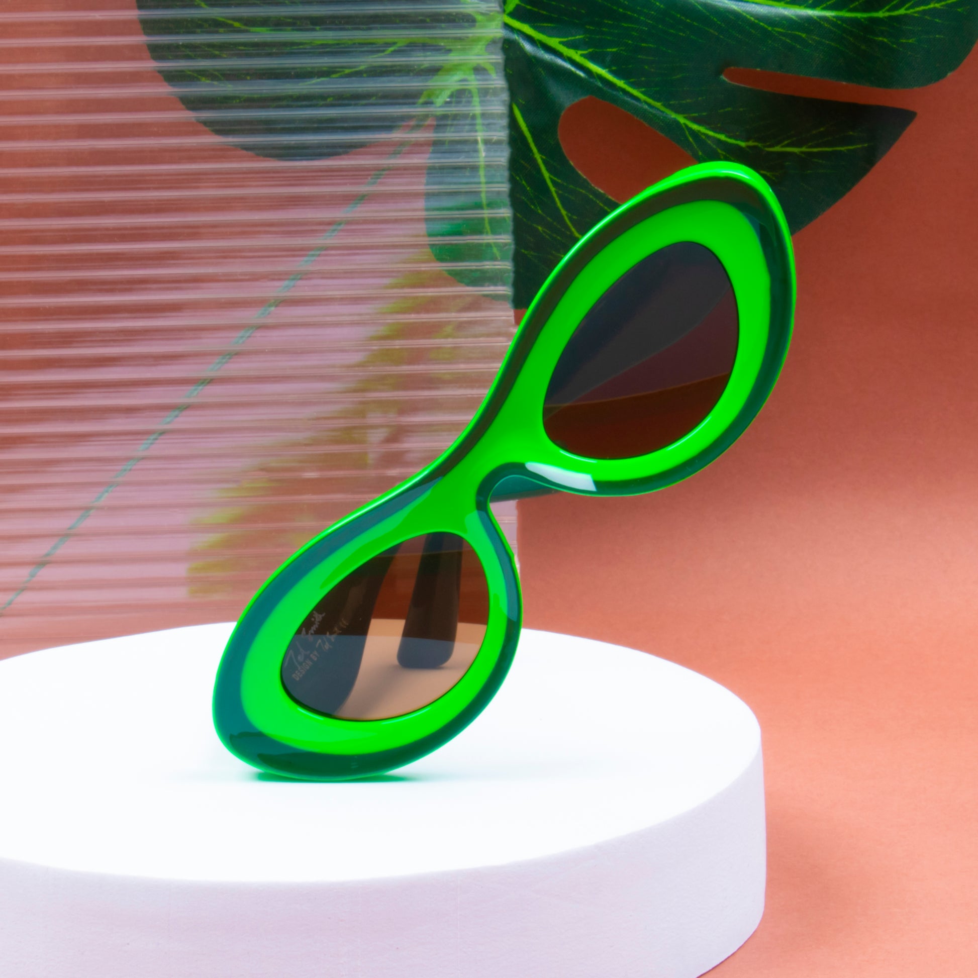 BLOOM GREEN CAT EYE SUNGLASSES | INFLATED SUNGLASSES