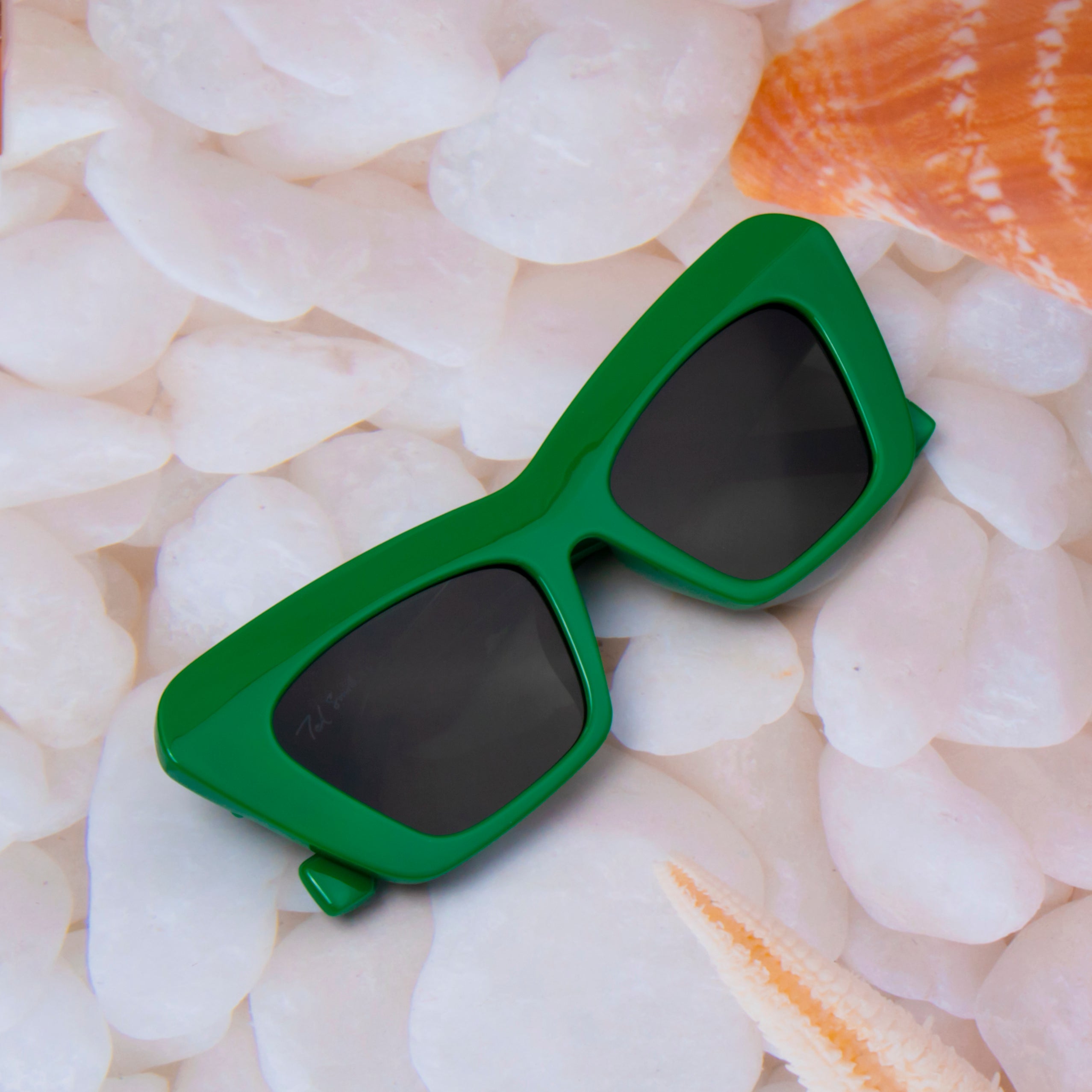 Green Cat Eye Sunglasses