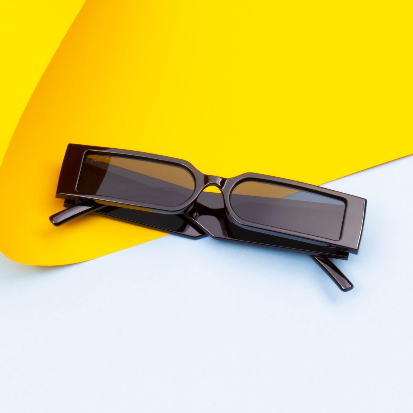 MCSQUA BLACK RECTANGLE SUNGLASSES 