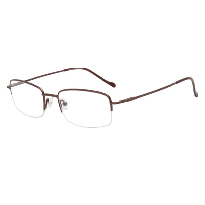 HALF JACKET 2 TITANIUM RECTANGLE COMPUTER GLASSES (IN 2 COLORS)