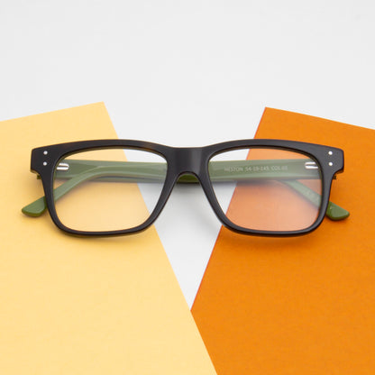 HESTON 1.0 UNISEX SQUARE ACETATE COMPUTER GLASSES (IN 5 COLORS)