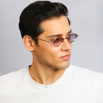 BLUNT | OVAL FULL RIM METAL SUNGLASSES (IN 4 COLOURS)
