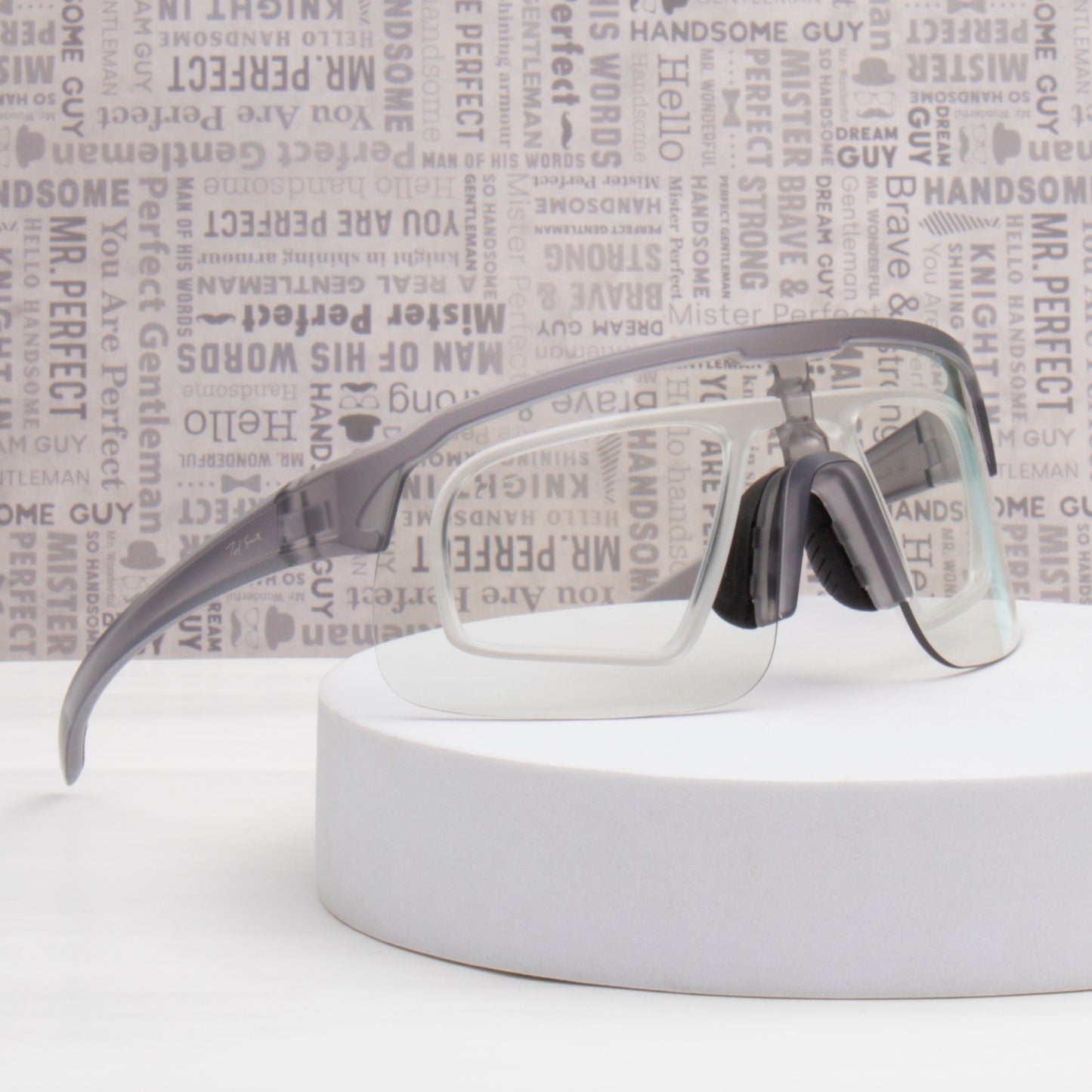 LINK UNISEX WRAP AROUND SPORTS GLASSES WITH PHOTOCHROMIC LENS BY TED SMITH (IN 3 COLORS)