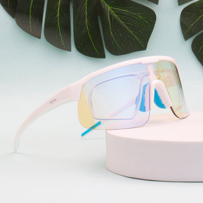 LINK UNISEX WRAP AROUND SPORTS GLASSES WITH PHOTOCHROMIC LENS BY TED SMITH (IN 3 COLORS)
