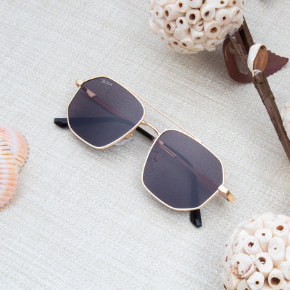 MIKE GOLDEN AVIATOR SUNGLASSES | EDGY AVIATOR SUNGLASSES