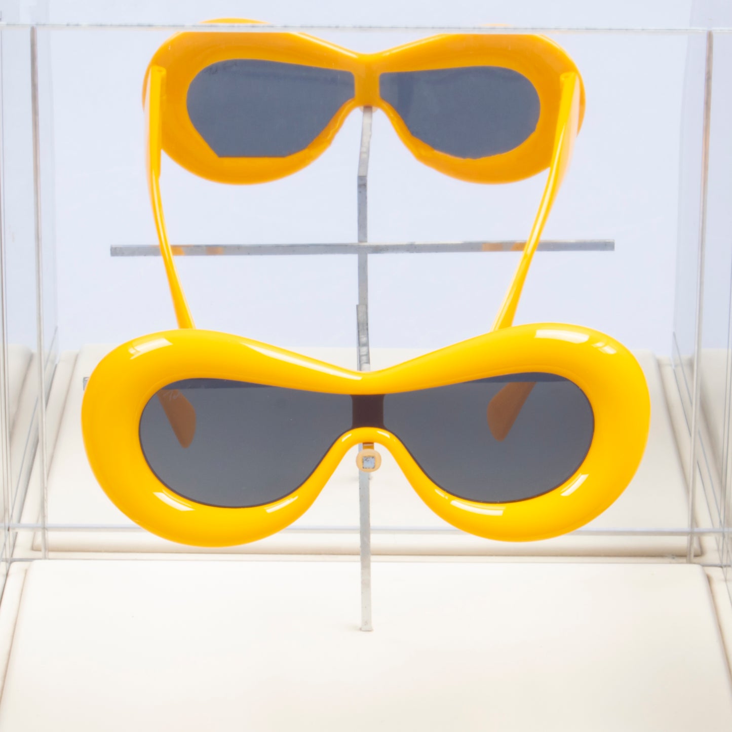 TREX Yellow Bubble sunglasses | Inflated cat eye sunglasses
