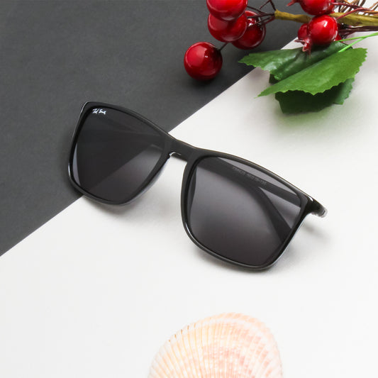 AULI BLACK WAYFARER SUNGLASSES | ACETATE SUNGLASSES |