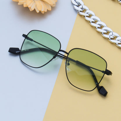 ILLUSION BLACK SQUARE SUNGLASSES BY TED SMITH | WOMEN SUNGLASSES ONLINE