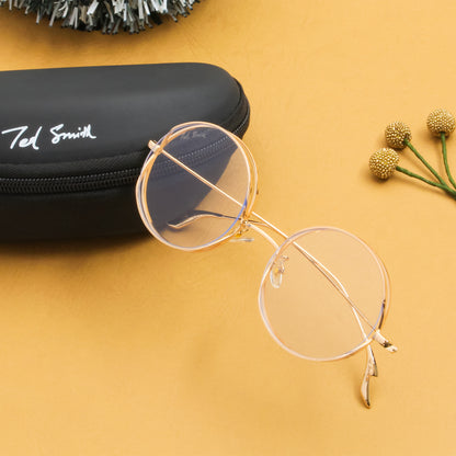 TWORND THIN GOLDEN ROUND SUNGLASSES | GANDHI SUNGLASSES | ROUND COMPUTER GLASSES | TRANSAPRENT GLASSES